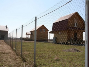 Забор из сетки рабицы в натяг с протяжкой арматуры 150 метров фото в Ильинском